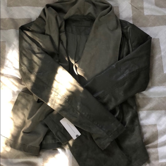 Anthropologie jacket suede and faux leather xs - Picture 7 of 8